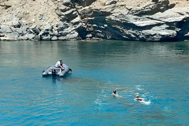 Private Tinos Boat Cruise - Sailing Into the Aegean Sea