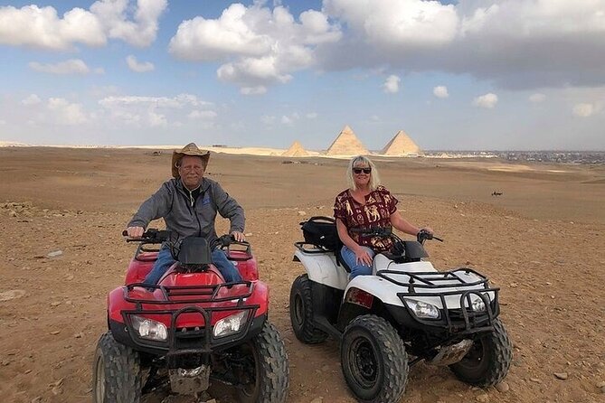 Private Tour Giza Pyramids Camel Quad Ride Lunch Shopping Cruise - Key Points
