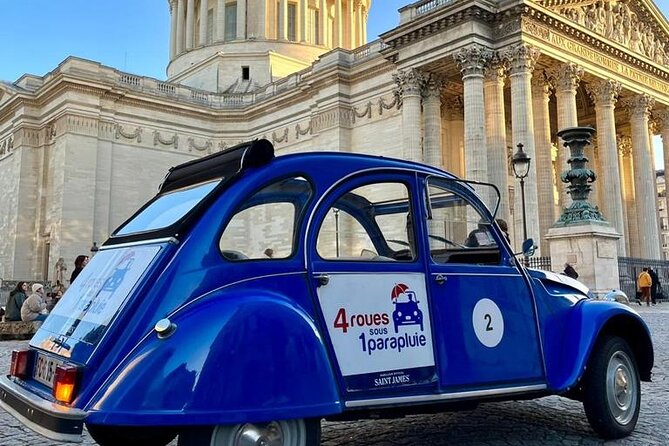 Private Tour Paris Sightseeing 2 Hours in Citroën 2CV - Explore Top Paris Landmarks