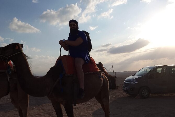 PRIVATE Tour With Dinner & Sunset With Camel to Desert Agafay - Key Points