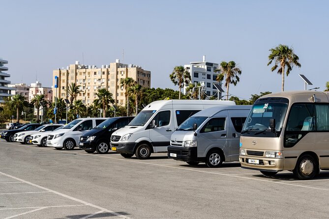 Private Transfer: Larnaca Airport to Larnaca District 1-14 Pax - Inclusions and Costs