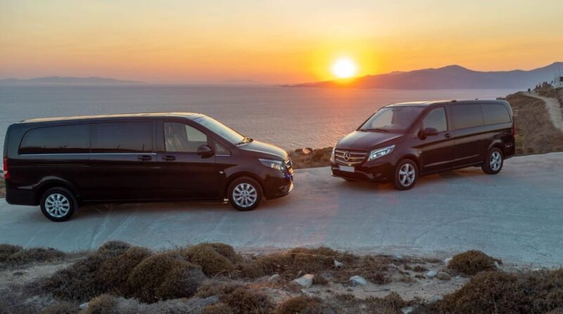 Private Transfer To Mykonos Beach Clubs With Luxury VAN - Vehicle and Amenities