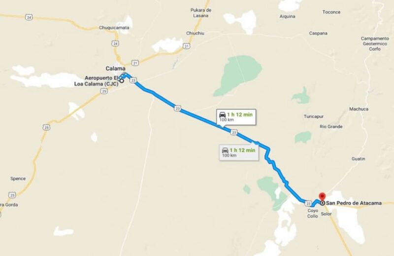 Private Transfer to San Pedro De Atacama. Without Waiting - Key Points