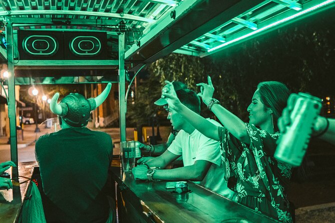 Private Trolley Pub W/ Bar+Mural Stops: up to 15PPL - Beverage Policies