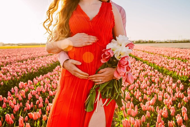 Professional Photoshoot at Private Tulip Field - Accessory Options and Personal Collection