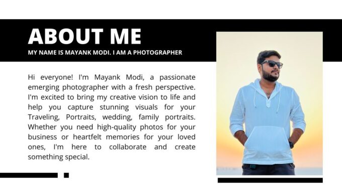 Professional Photoshoot With Mayank Modi - Itinerary Overview