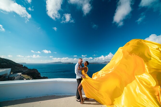 Professional Santorini Photoshoot/ Flying Dress Photoshoot - Photoshoot Itinerary and Guidance