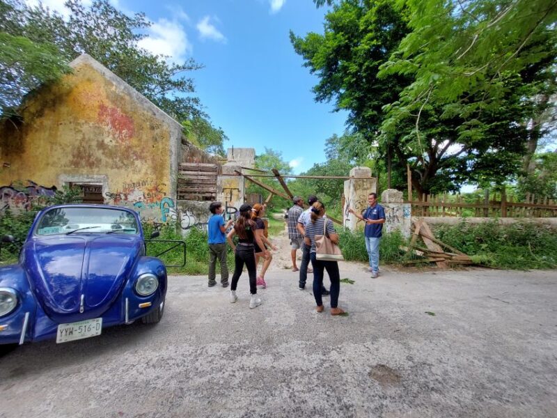 Progreso: Ghost Town Tour + Beach Club in a Classic Beetle - Beach Club Experience