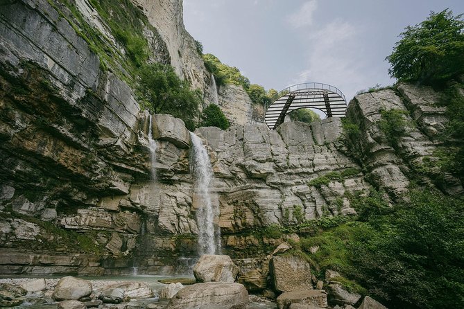 Prometheus Cave, Martvili Canyon, Okatse Waterfall and Lomina Lake From Kutaisi - Okatse Waterfall and Lomina Lake