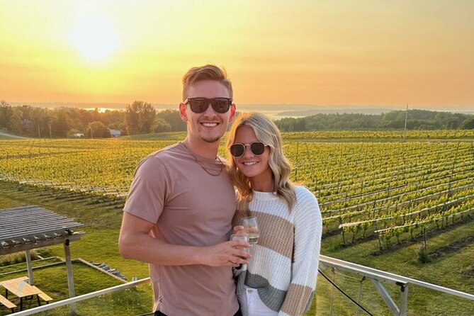 Proposal and Engagement Sunset Wine Tour in Traverse City - Celebrating the Engagement Milestone