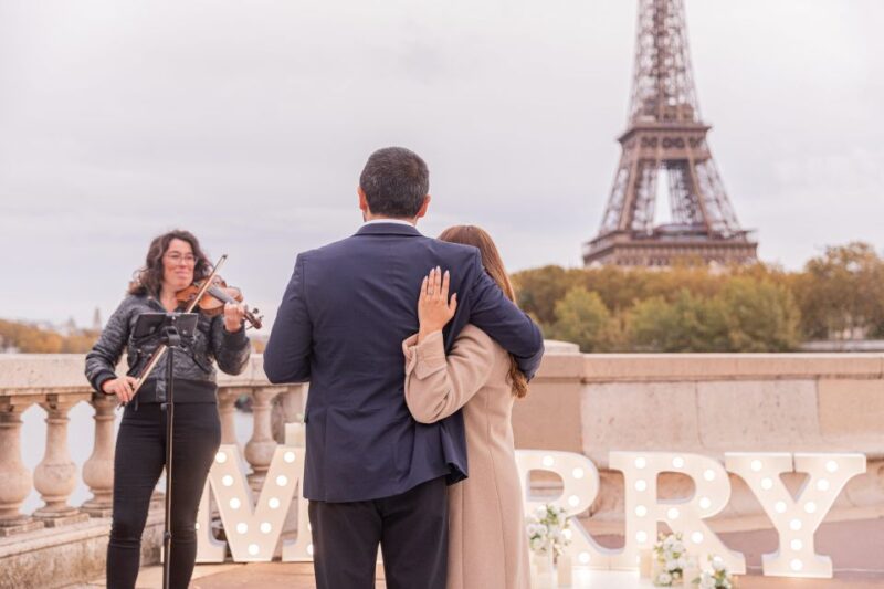 Proposal Marry Me - Big Letters - Paris Proposal Planner - Romantic Tableau Arrangement