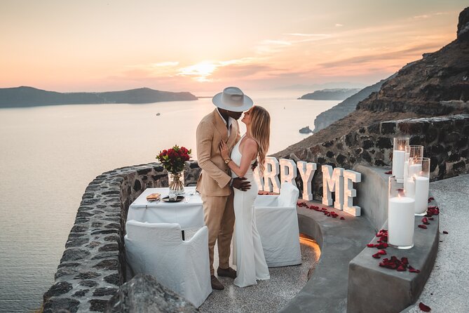 Proposal Set up in Santorini - Pickup Points and Timing