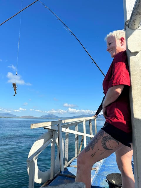 Puerto Princesa: Private Full-Day Fishing Tour by Boat - Pandan Island