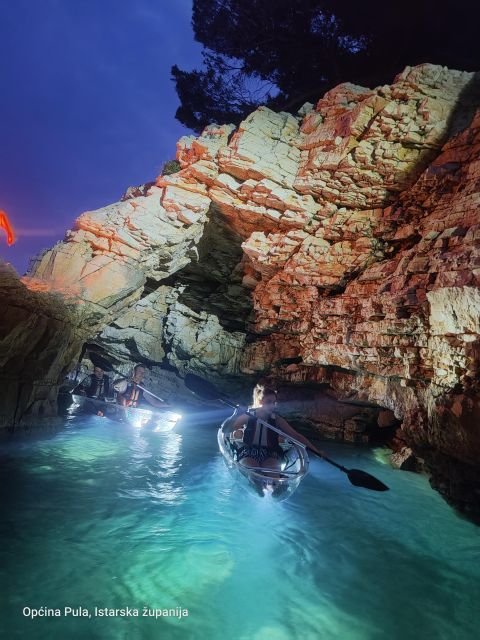 Pula: Blue Cave After Sunset/Night Tour in Transparent Kayak - Meeting Point and Directions