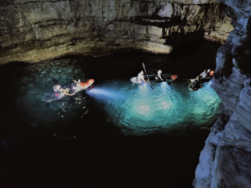 Pula: Blue Cave Illuminated Clear-Bottom Kayak Night Tour - Good To Know