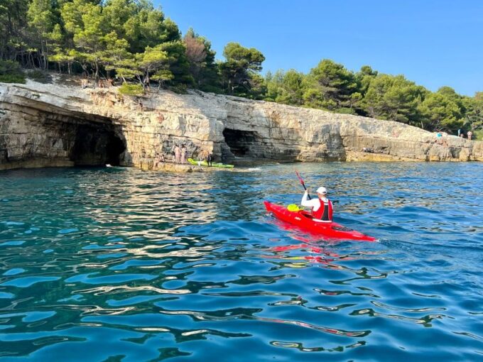 Pula: Blue Cave Kayak Tour With Swimming and Snorkeling - Safety Briefing and Preparation
