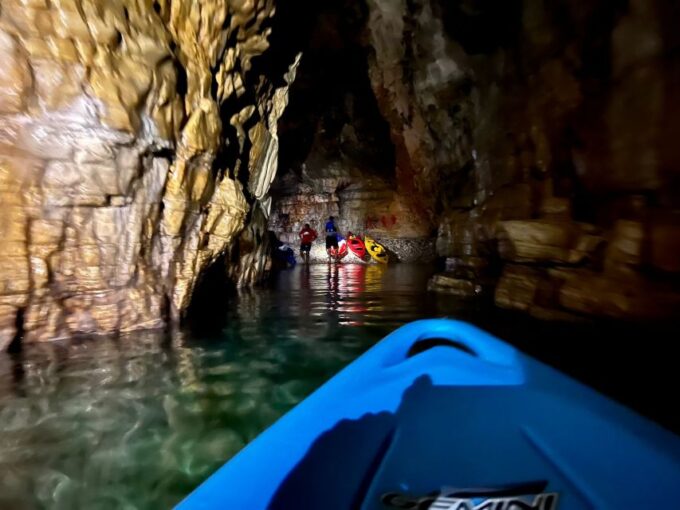 Pula: Blue Cave Kayak Tour With Swimming and Snorkeling - Relaxation and Snorkeling
