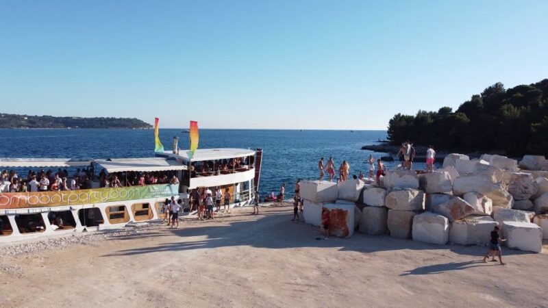 Pula: Boat Party With Dj, Swim Stop, and Nightclub Entry - Scenic Coastline Views