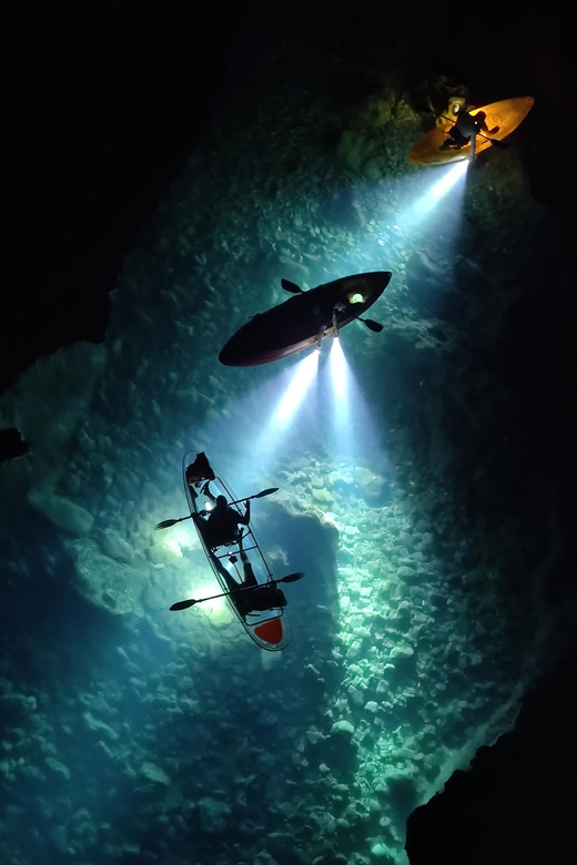 Pula: Istria Sea Canyon Illuminated Kayak Tour by Night - Experience Details