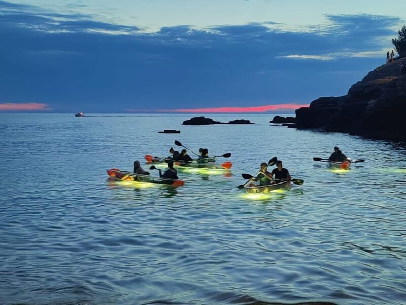 Pula: Istria Sea Canyon Illuminated Kayak Tour by Night - Meeting Point