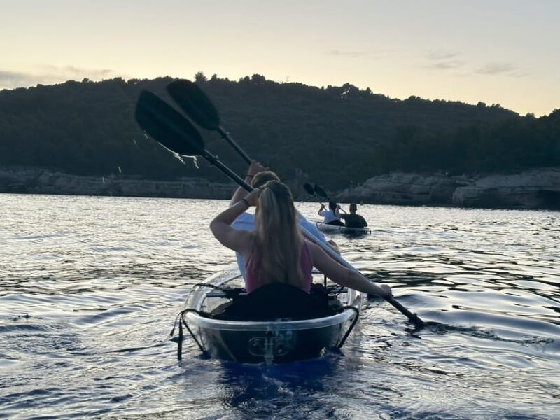 Pula: Sunset/Night Illuminated Transparent Kayak Cave Tour - Included Amenities