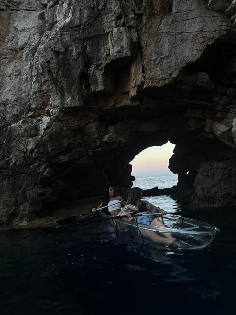 Pula: Sunset/Night Illuminated Transparent Kayak Cave Tour - Important Information