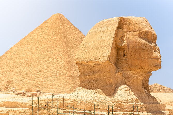 Pyramids Sphinx Camel Ride Egyptian Museum Bazar Private Day Tour - Pickup and Accessibility