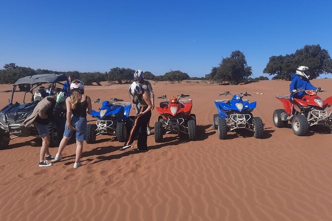 Quad Bike and Sandboarding on Sand Dunes Wild Beach - Sandboarding Challenge