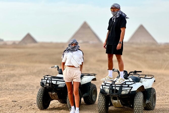 Quad Bike , Lunch and Camel Ride Private Tours From Cairo Giza Hotel - Quad Bike Experience