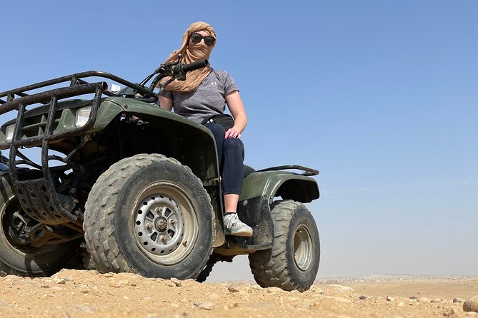 Quad in the Pyramids Desert - Panoramic Pyramid Views