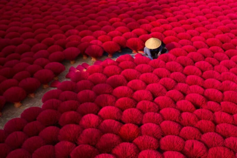 Quang Phu Cau Incense /Hat Village With Train Street 1/2 Day - Chuong Conical Hat Village