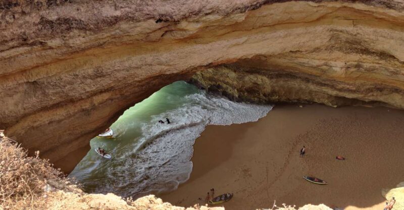 Quarteira: Benagil Cave Guided Catamaran Day Cruise & Drink - Onboard Amenities