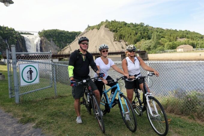 Quebec: Bike Tour to Montmorency Falls - E-Bike Option Availability