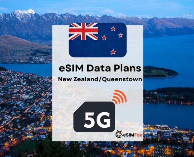 Queenstown: Esim Internet Data Plan New Zealand 4g/5g - Secure and Encrypted Connection
