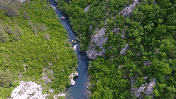 Rafting on the Cetina River - Directions and Location
