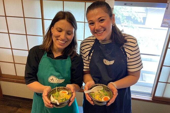 Ramen and Gyoza Cooking Class in Tokyo - Enjoying the Ramen and Gyoza Creations