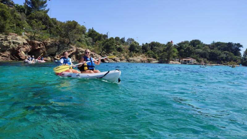 Rando Kayak Agay Guided Visit - Swimming and Souvenir Photos