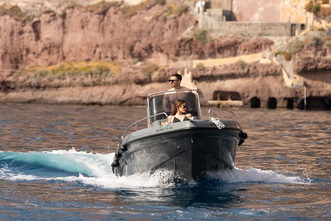Ranieri Soverato Boat Rental in Santorini -License Free- Be a Captain for a Day - Secluded Beach Swimming Opportunities