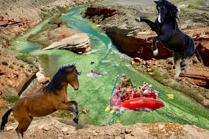 Red Canyon's Best Of The Wild West Wild Mustang+Rafting Adventure - Key Points