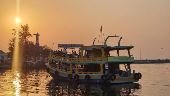 RedRiverTours - Enjoying Sunset & Night Squid Fishing - Rainy Season Considerations
