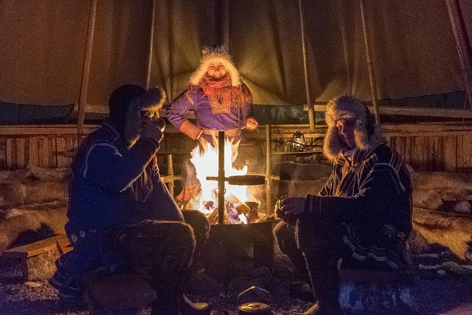 Reindeer Camp Dinner With Chance of Northern Lights in Tromso - Included Amenities and Pickup Details