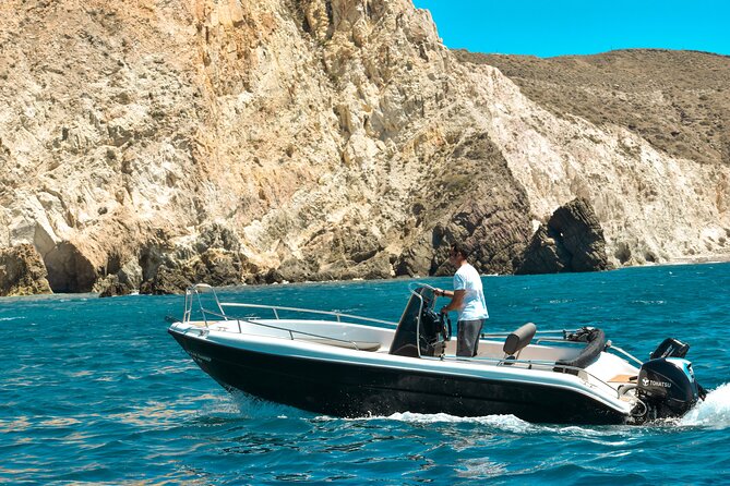 Rent a Boat With 30/50hp Engine in Santorini Without a License - Exploring Hidden Coves and Beaches