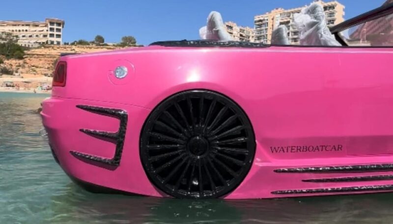 RENT a Pink Rolls Royce Waterboat Car in Mallorca - Booking and Availability Details