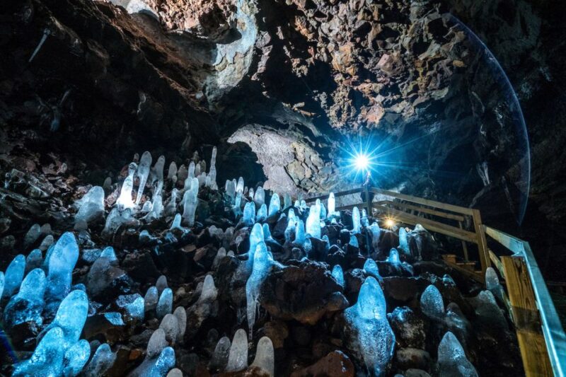 Reykjavik: Lava Cave, Hot Springs, and Waterfalls Tour - Glanni Waterfall