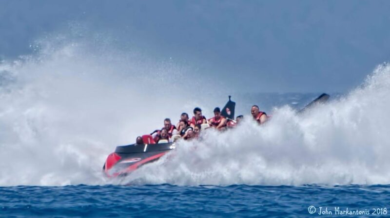 Rhodes: Beaches Trip by Jet Boat With Snorkeling and Drinks - Oasis Beach Kallithea Visit