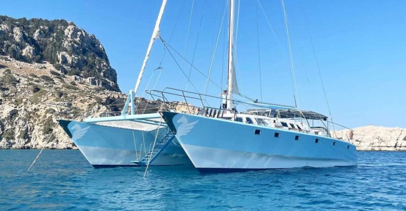 Rhodes: Catamaran Cruise With Meal, Snacks & Swim Stops - Visiting Famous Island Beaches
