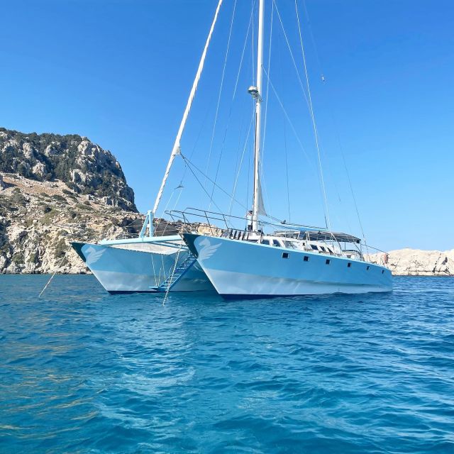 Rhodes: Catamaran Cruise With Meal, Snacks & Swim Stops - Duration and Availability