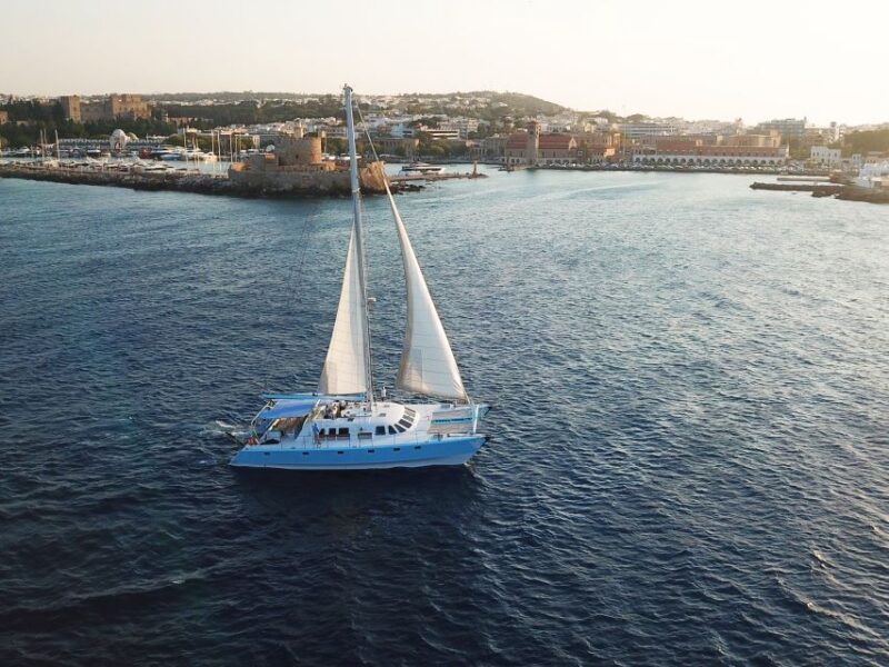 Rhodes: Catamaran Cruise With Snacks, Wine & Sunset Viewing - Important Information