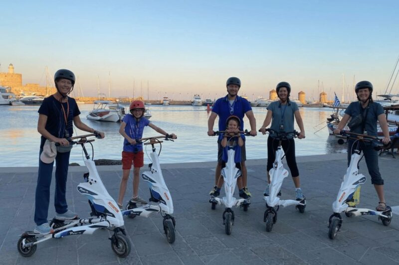 Rhodes: City Highlights and Medieval Town Trikke Tour - Main Stops