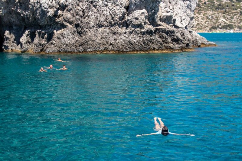 Rhodes: Full Day East Coast Bay to Bay Boat Trip With Lunch - Lunch and Amenities